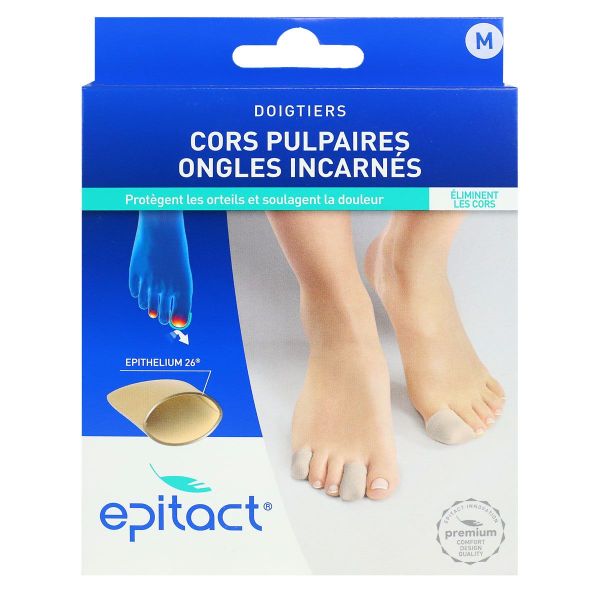 2 doigtiers à l'épithélium 26 cors pulpaires ongles incarnés taille M