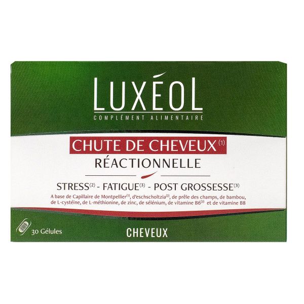 Chute de cheveux réactionnelle 30 gélules