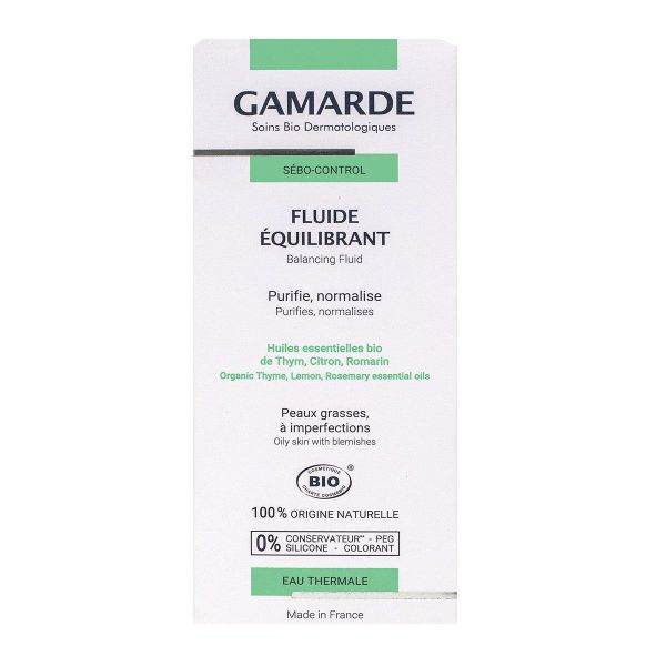 Sebo Control fluide équilibrant bio 40ml