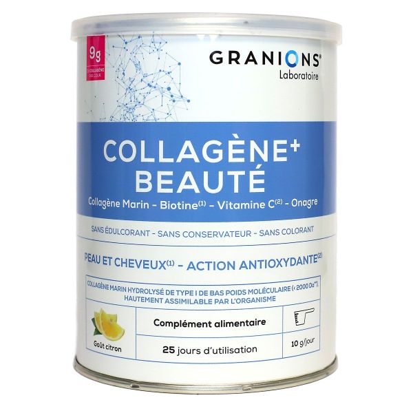 Collagène+ beauté peau et cheveux citron 250g