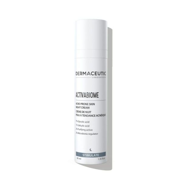 Actibiome crème nuit peau tendance acnéïque Stimuler 40ml