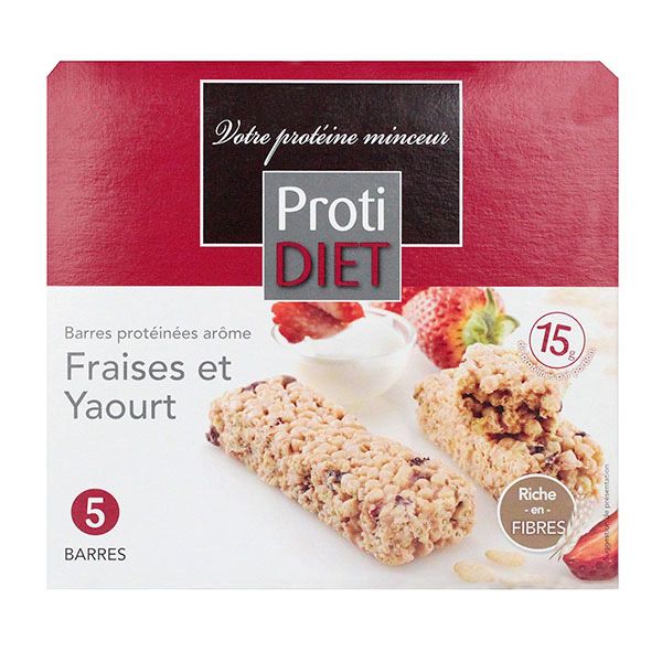 5 barres protéinées fraise & yaourt
