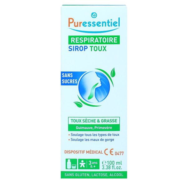 Respiratoire sirop toux sans sucre 100ml
