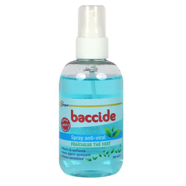 Solution hydroalcoolique main et surfaces thé vert spray 100ml