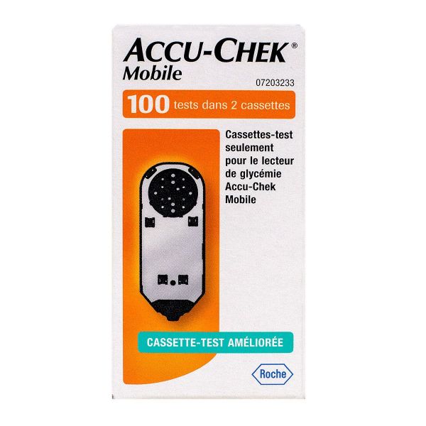 Accu-Chek Mobile 100 tests glycémie