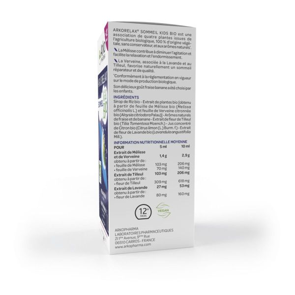 Arkorelax sommeil Kids bio sirop 100ml