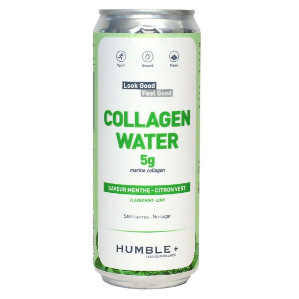 Eau pétillante au collagène menthe-citron vert 33ml