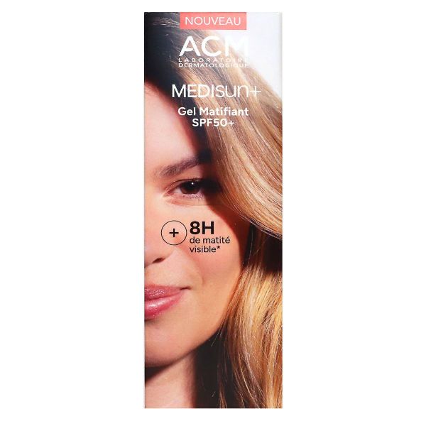 Medisun+ gel matifiant très haute protection peau grasse non parfumé 50ml