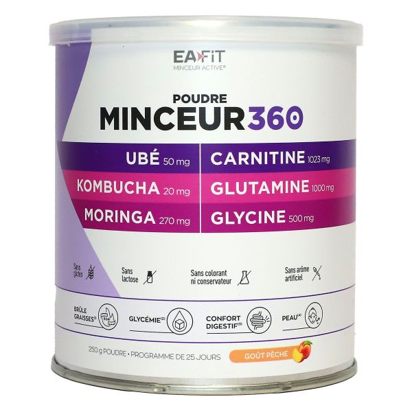 Minceur 360 poudre Ube Kombucha goût vanille 275g
