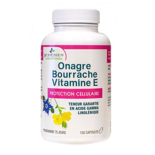 Huile onagre & bourrache 150 capsules