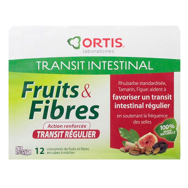 12 cubes Fruits & fibres transit régulier