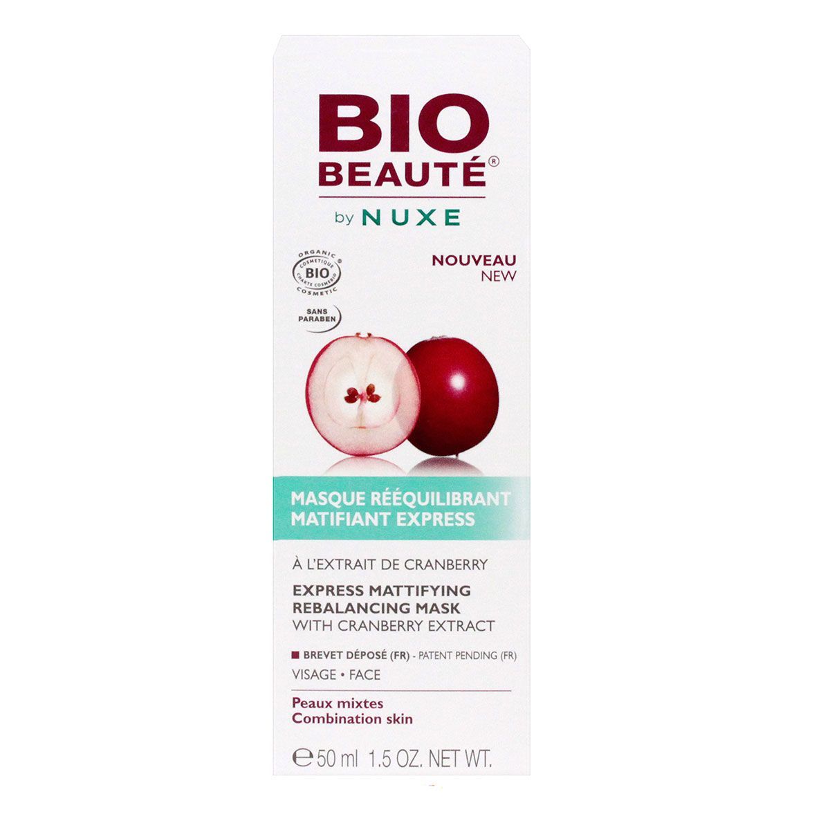 Le masque rééquilibrant Bio Beauté by Nuxe purifie les peaux avec 