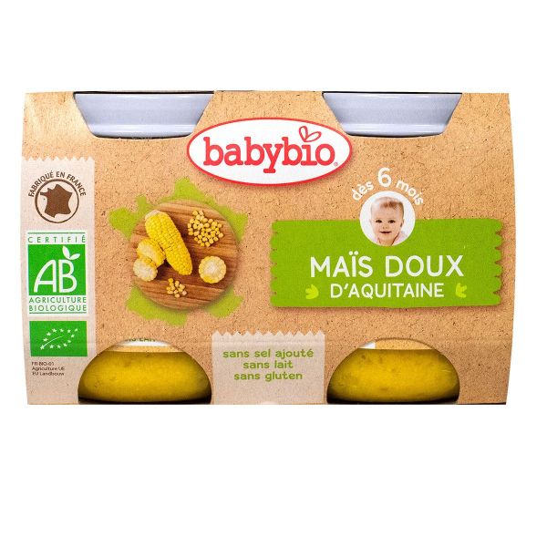 Petit pot légumes maïs doux 2x130g