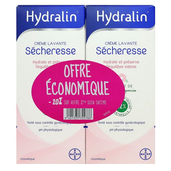 Crème lavante Sécheresse - 2x200 ml