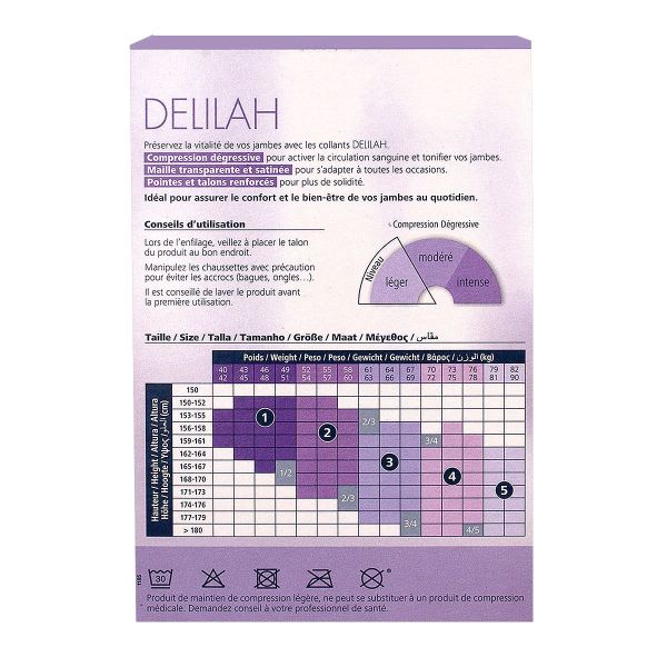 Delilah 70D collant de maintien noir T1