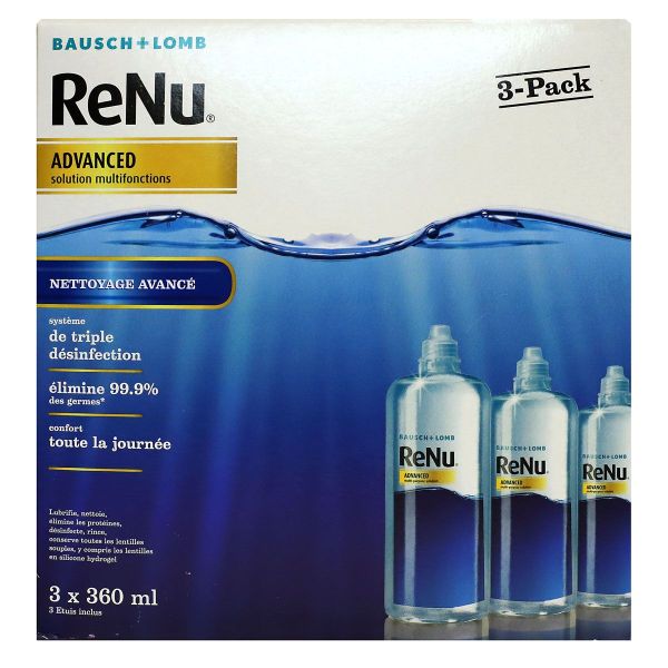 ReNu Advanced solution multifonctions pour lentilles 3x360ml