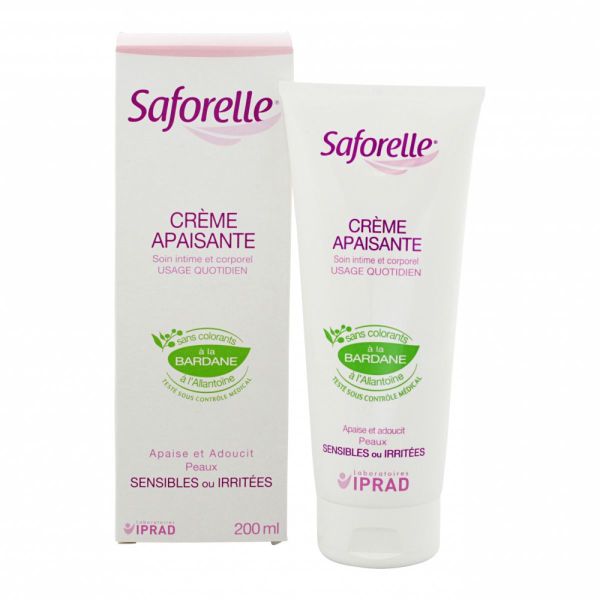 La crème intime et corporelle Saforelle apaise les La crème intime et corporelle Saforelle apaise les