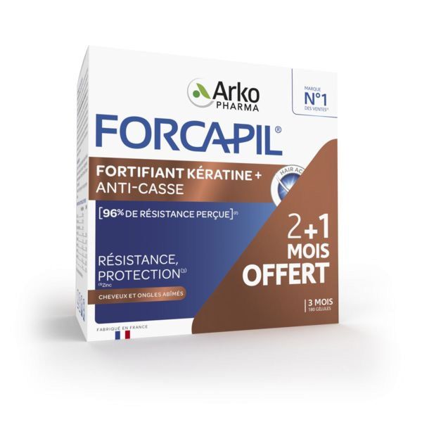 Fortifiant kératine programme 3 mois 180 gélules