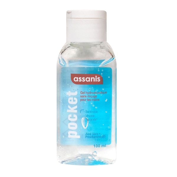 Pocket gel hydroalcoolique sans rinçage mains 100ml