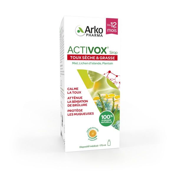Activox sirop toux sèche et grasse 175ml