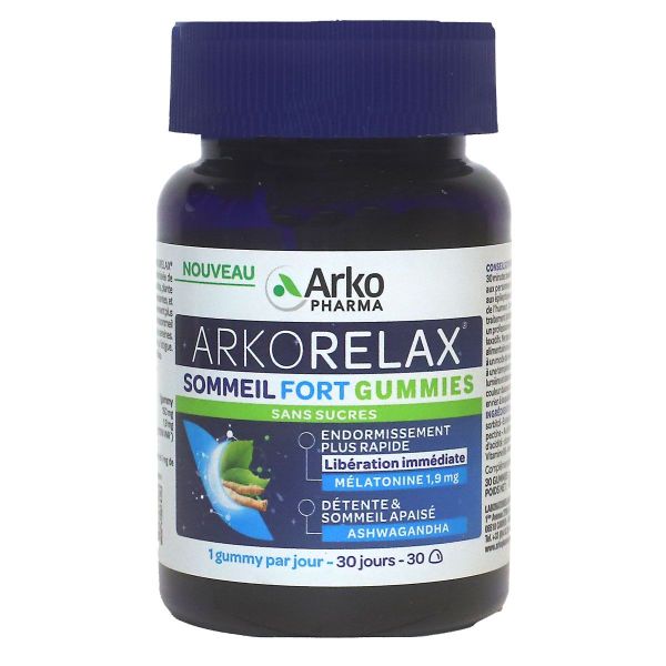 Arkorelax Sommeil fort 30 gummies