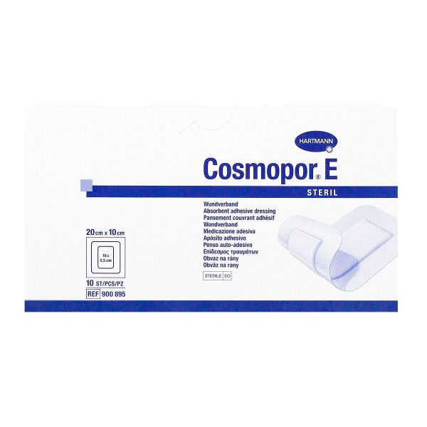 10 pansements couvrants adhésifs Cosmopor E - 20x10 cm