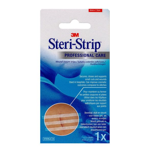 Steri-Strip 3 strips 6mm x 75mm