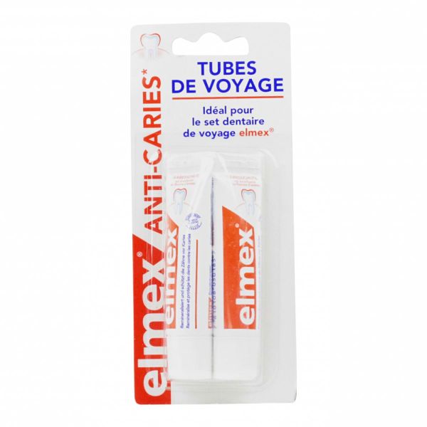 Anti-caries dentifrice 2x12ml format voyage