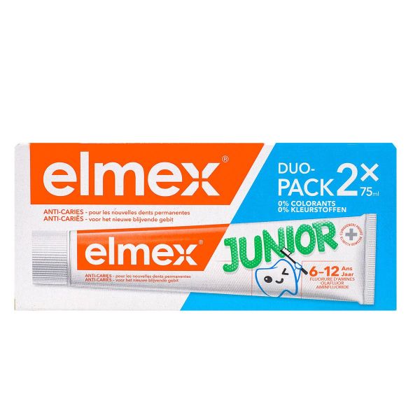 Junior 6-12 ans dentifrice 2x75ml