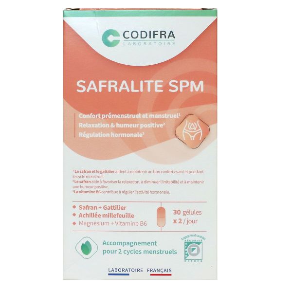 Safralite SPM accompagnement 2 cycles menstruels
