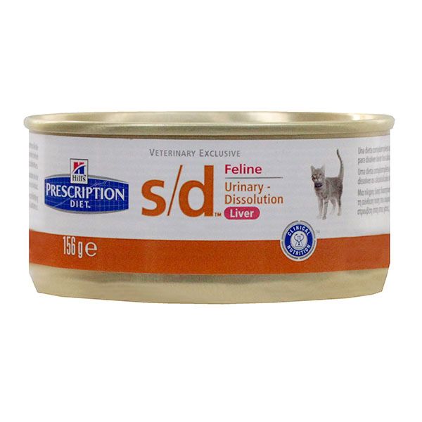 chat s/d Urinary Dissolution Liver 156g