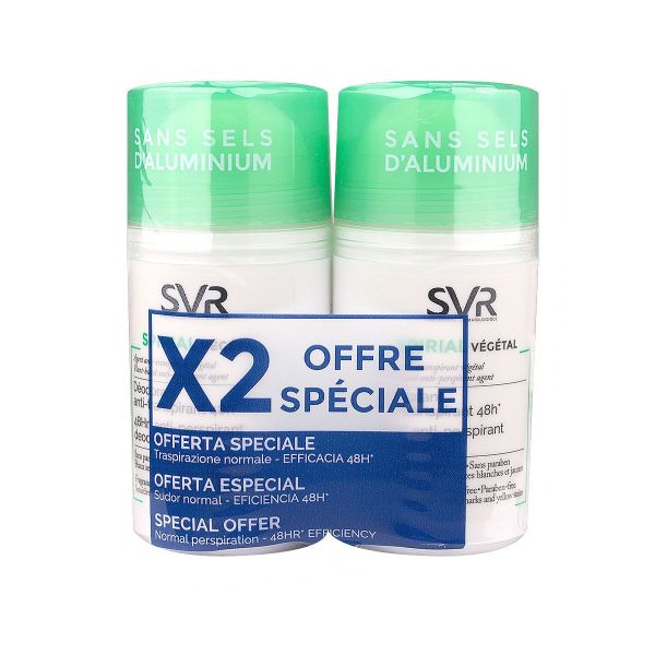 Déo roll-on végétal Spirial 2x50ml