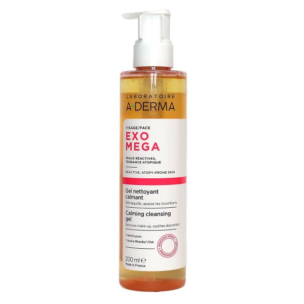Exomega gel nettoyant calmant 200ml
