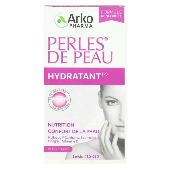 Perles de peau hydratant nutrition peau sèche 180 capsules