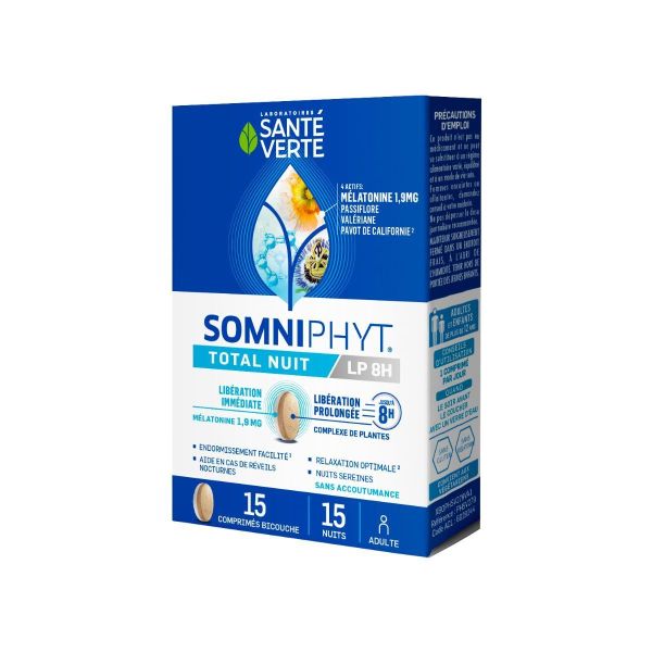 Somniphyt Total Nuit LP 1,9mg 15 comprimés