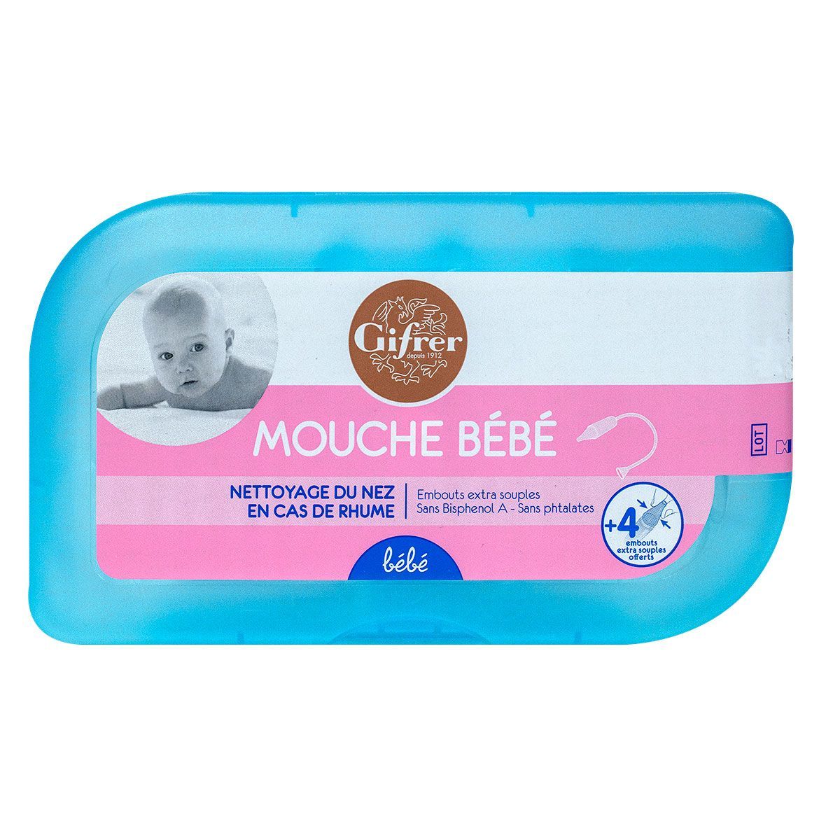 Mouche Bebe Avec 4 Embouts Extra Souples Gifrer