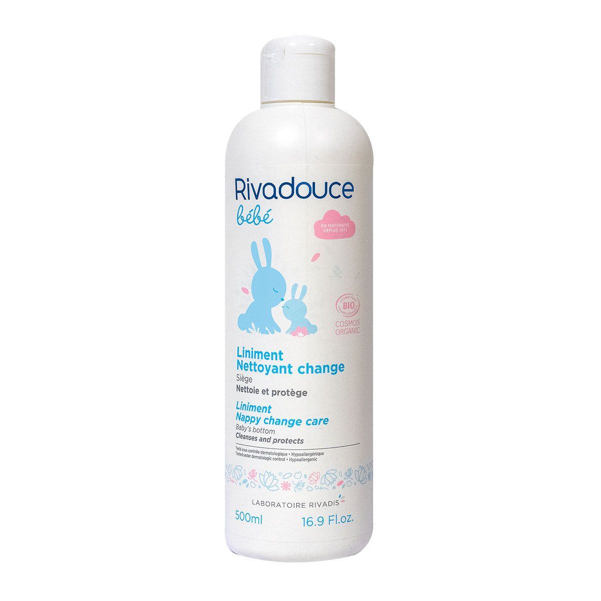 Rivadouce Bebe Liniment Nettoyant Change Bio 500ml Rivadis