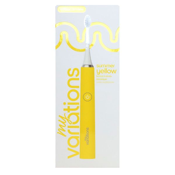 Brosse à dents électrique sonique rechargeable édition jaune
