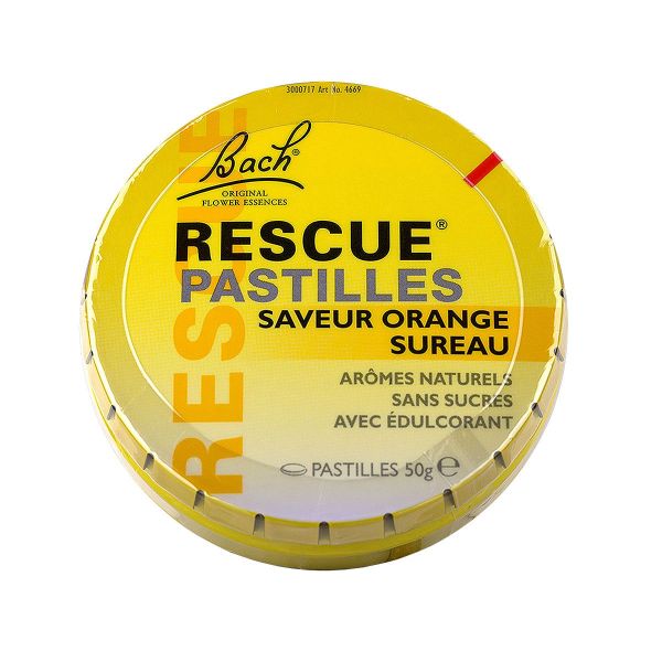 Rescue pastilles saveur orange sureau 50g